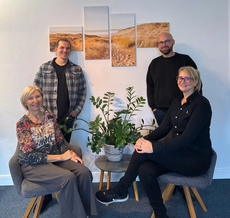 Patrick Eckert, Claudia Schröder, Lars Reinhold und Nina Clausen.